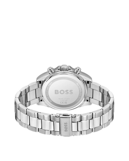 Boss Hero 2.0-Chronograaf Met Groene Wijzerplaat En Stalen Polsband in het Green voor heren