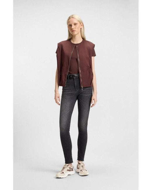 HUGO Sneakers Met Logo Op Het Hielstuk En Mesh Details in het Multicolor