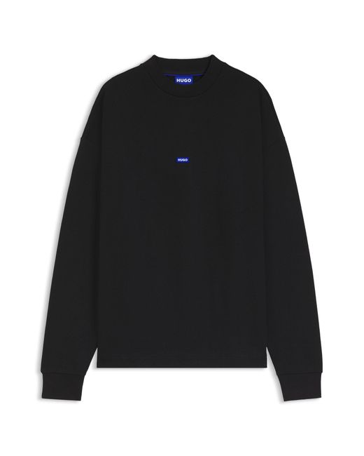 HUGO Sweatshirt Nedro mit Logo-Patch in Black für Herren