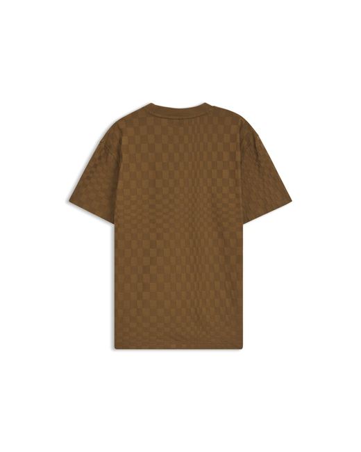 Boss Brown Porsche X Cotton T-Shirt With Pasha Pattern for men