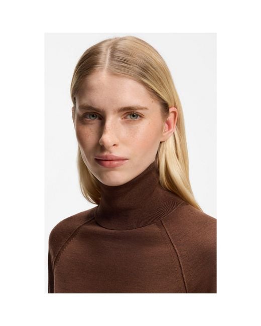 Boss Red Slim-Fit Rollneck Sweater