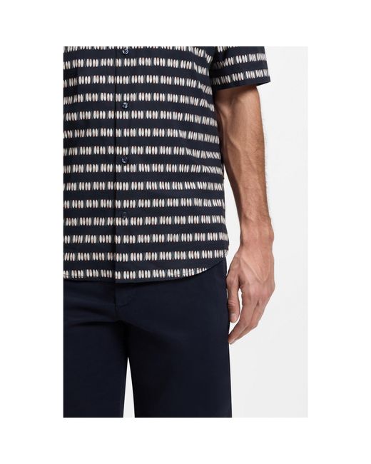 Boss Blue Regular-Fit Shirt for men