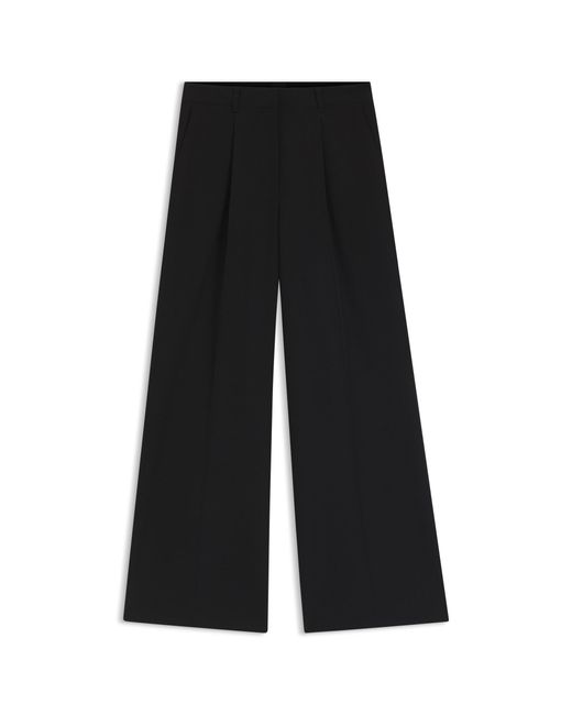 Boss Black Wide-Leg Trousers