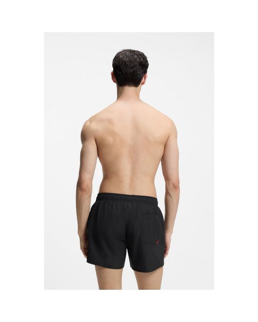 HUGO Blue Swim Shorts With Repeat Logos for men