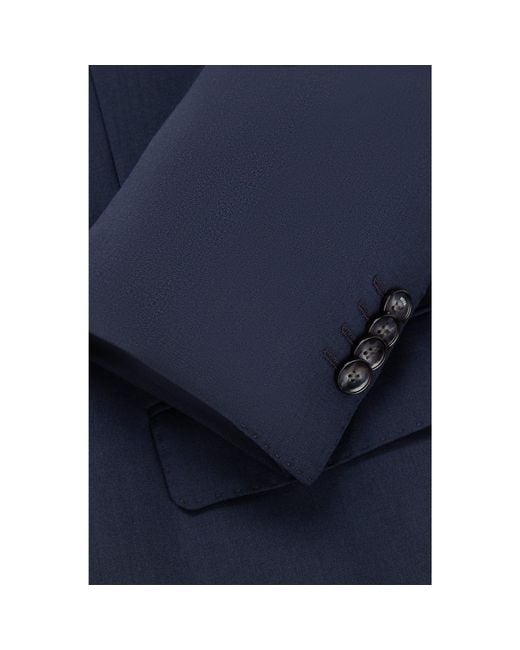 Boss Blue Two-Piece Slim-Fit Suit for men