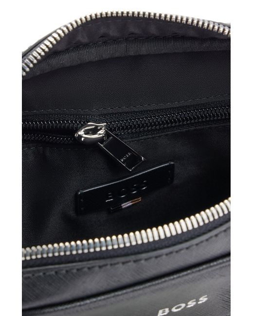 Boss Black Reporter Bag With Signature Stripe And Logo Detail for men