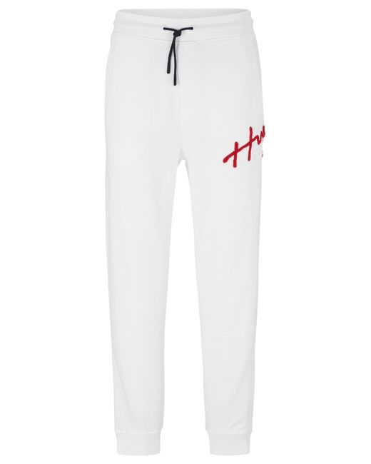 BOSS by HUGO BOSS Cottonterry Tracksuit Bottoms With Handwritten Logo