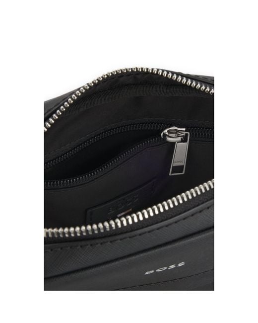 Boss Black Reporter Bag With Signature Stripe And Logo Detail for men