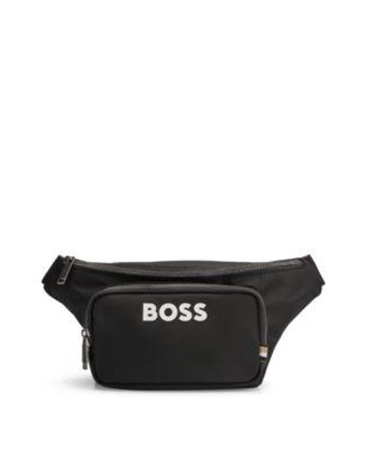 Sac Ceinture Structuré À Logo Contrastant Boss pour homme en coloris Black