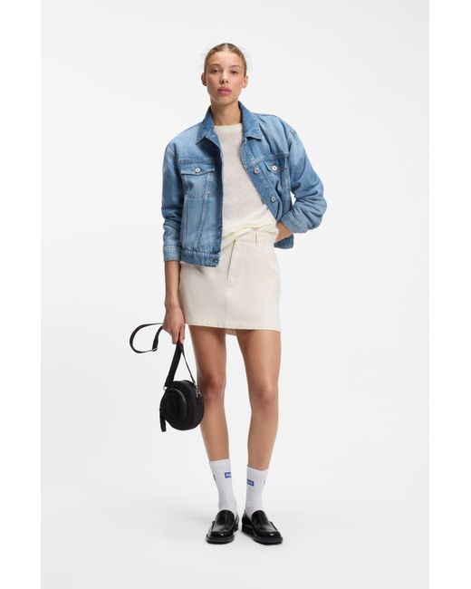 HUGO Truckerjack Van Denim in het Blue