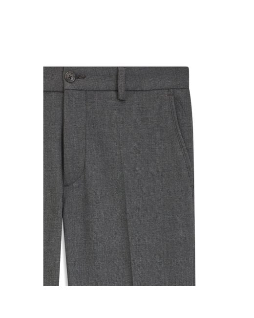 Boss Gray Modern-Fit Trousers for men