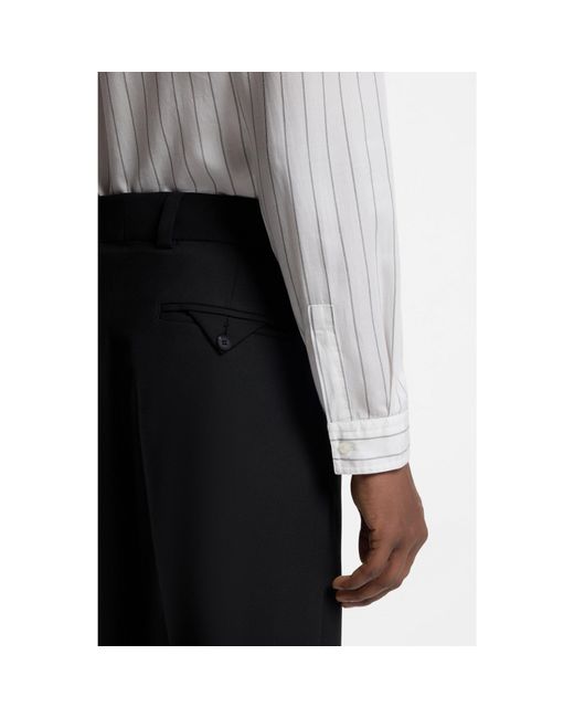 HUGO White Oversized-Fit Shirt for men
