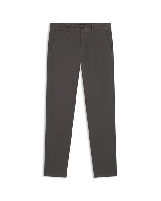 Boss Gray Slim-Fit Trousers for men