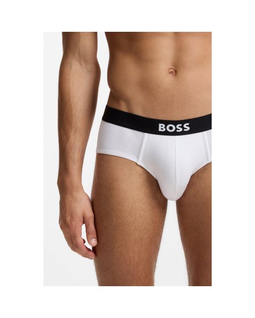 Boss Black Three-Pack Low-Rise Briefs for men
