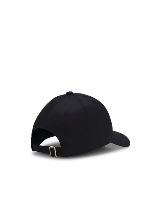 Boss Black Cotton-Twill Cap With Tonal Embroidered Logo