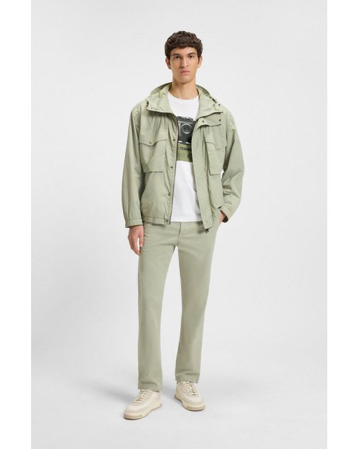 Boss Relaxed-Fit T-Shirt Van Katoenen Jersey Met Gedrukt Artwork in het White voor heren