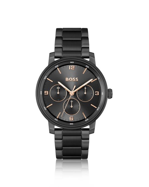 Boss Black Link-bracelet Watch With Tonal Dial for men