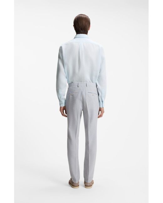 Camicia Button-Down Regular-Fit di Boss in White da Uomo