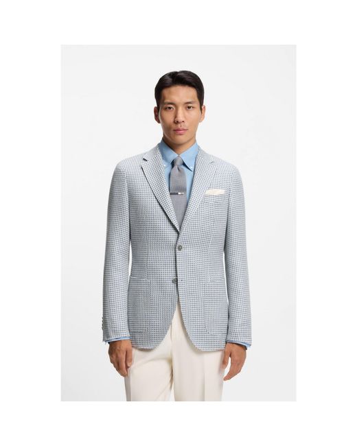 Boss Blue Slim-Fit Blazer for men