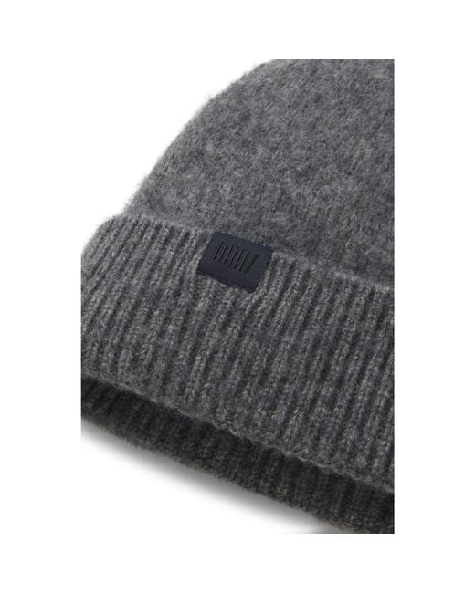 Boss Gray By Beckham Beanie Hat for men