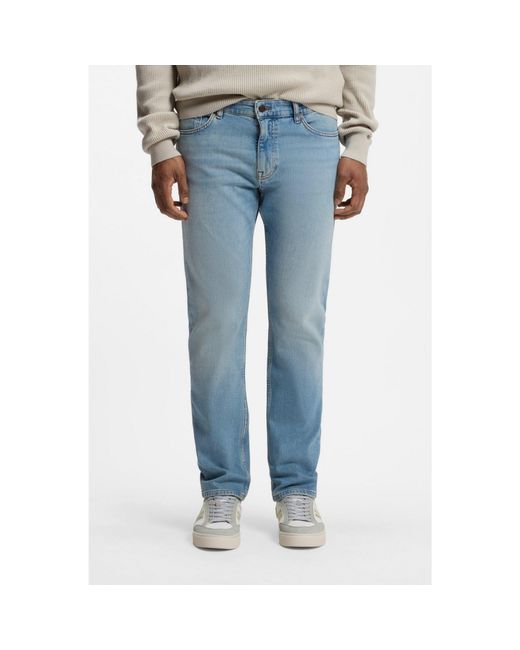 Boss Blue Delaware Slim-Fit Jeans for men