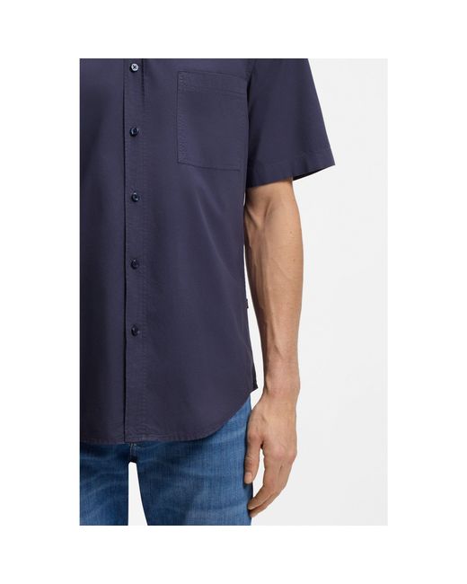Boss Blue Regular-Fit Shirt for men