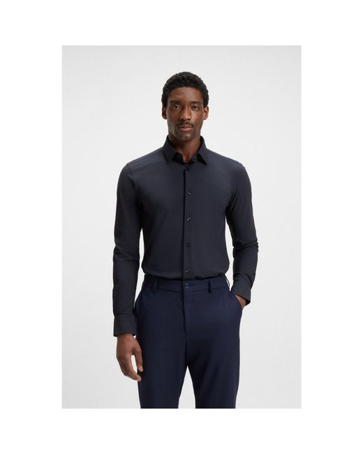 Boss Blue Slim-Fit Shirt for men