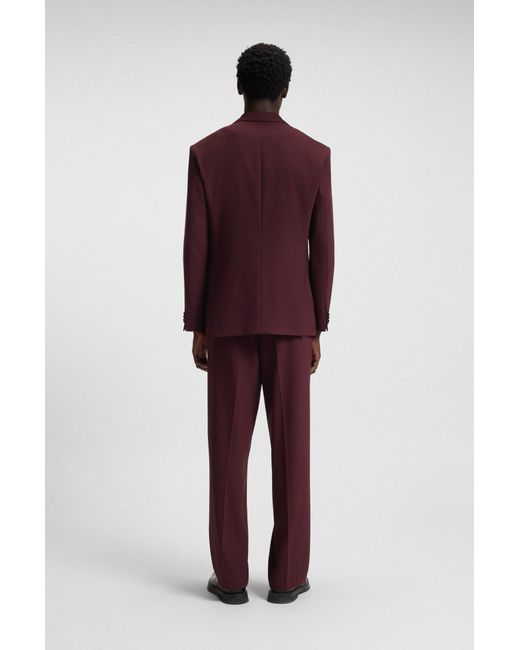 HUGO Modern-Fit Sakko Aus Performance-Stretch-Twill in Purple für Herren