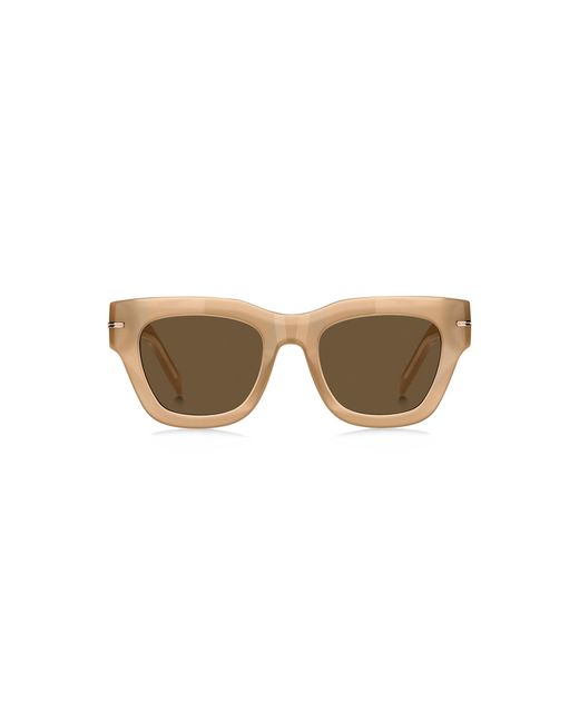 Boss Natural Acetate Sunglasses With Signature-Tone Detail