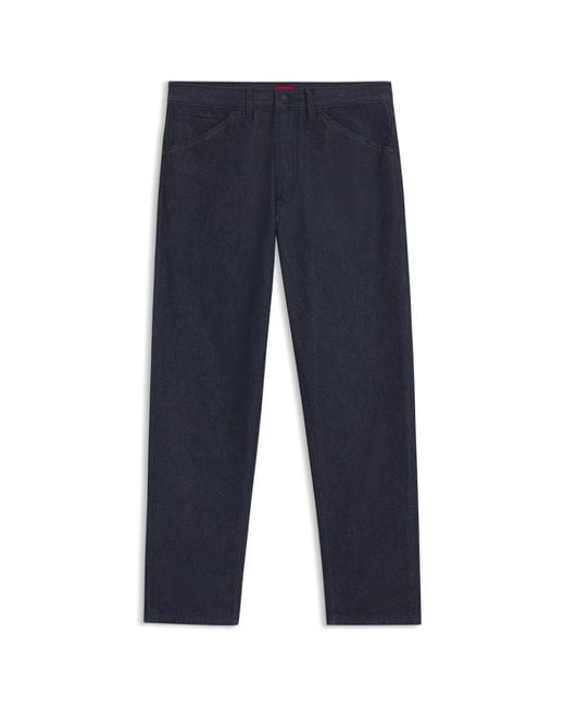 HUGO Blue Relaxed-Fit Jeans for men