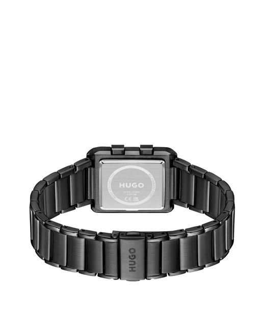 HUGO Link-bracelet Digital Watch With Black Dial for men