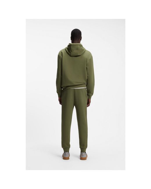 HUGO Green Cotton Tracksuit Set for men