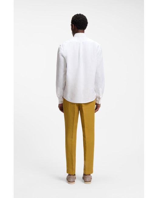 Camicia Button-Down Regular-Fit di Boss in White da Uomo
