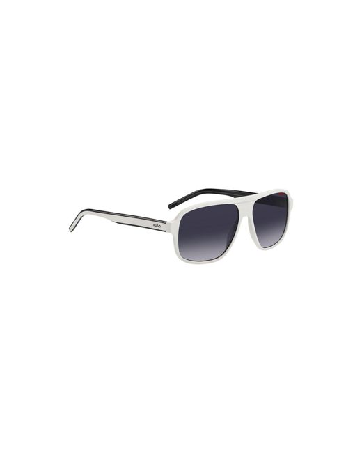 HUGO Blue Acetate Sunglasses With Layered Temples for men
