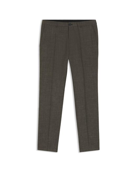 Boss Gray Slim-Fit Trousers for men