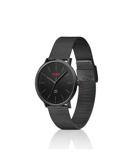 HUGO Black #Style 3H All- Watch With Mesh Bracelet for men