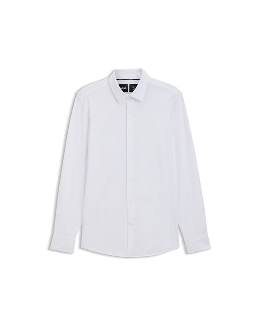 Boss White Slim-Fit Shirt for men