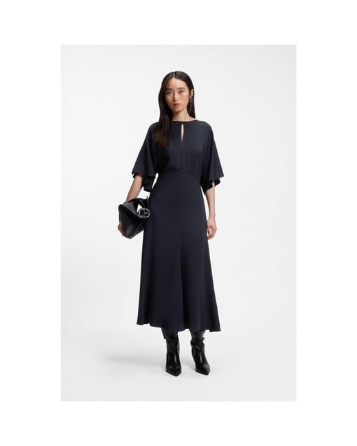 Boss Blue Long-Length Business Dress