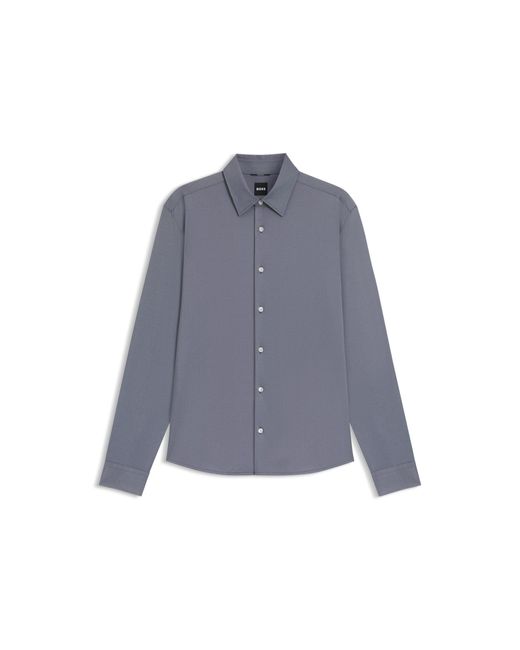 Boss Blue Regular-Fit Shirt for men