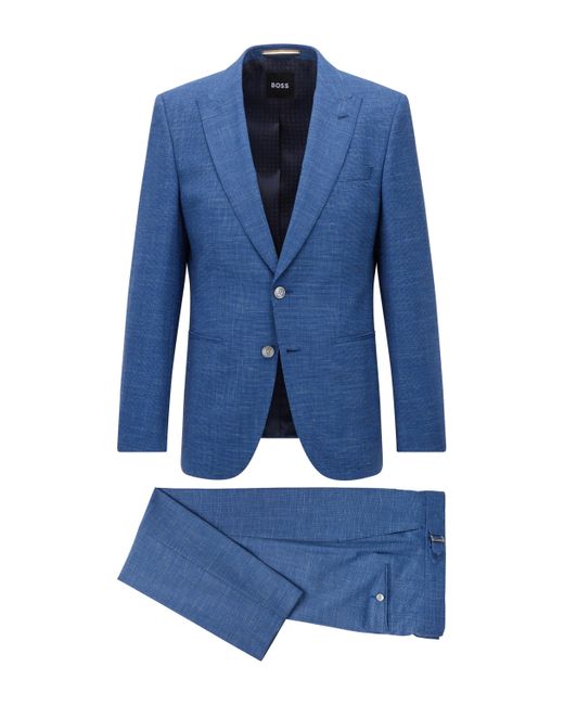 BOSS by HUGO BOSS Wool Dark Blue Men's Business Suits Size 44s for Men |  Lyst