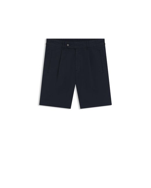 HUGO Blue Straight-Fit Chino Shorts for men
