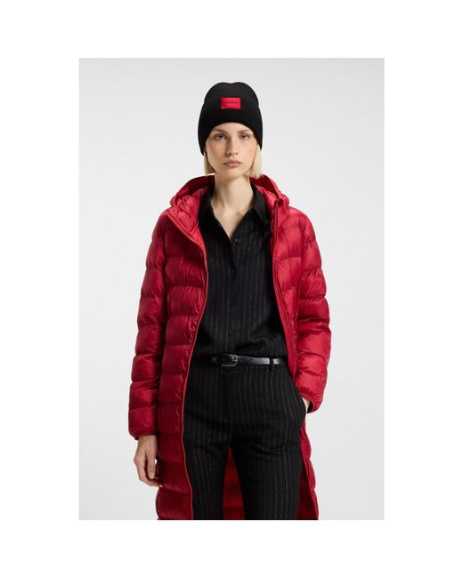 HUGO Black All-Gender Logo Beanie Hat