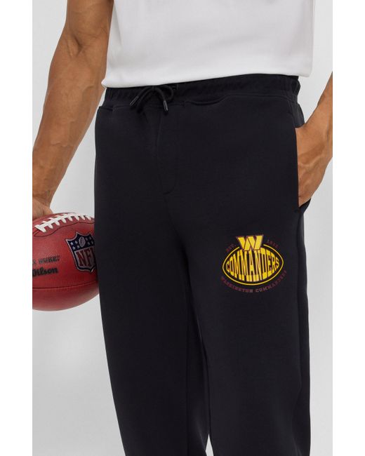 BOSS - BOSS x NFL cotton-blend tracksuit bottoms with collaborative branding