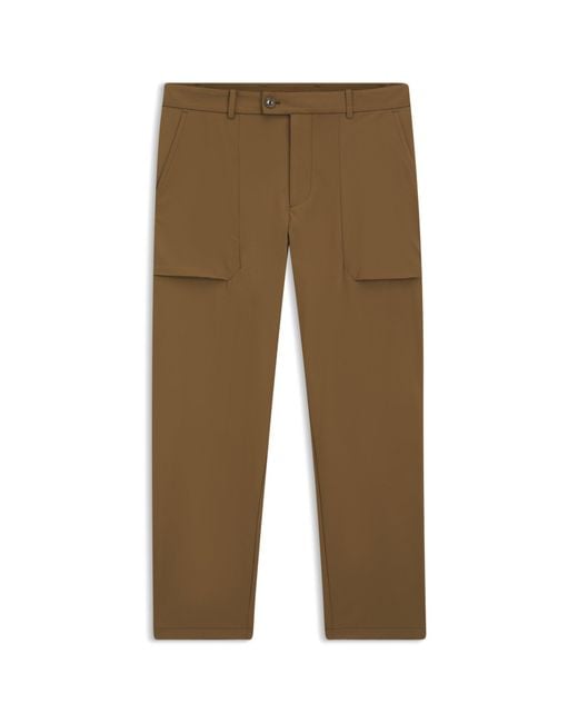 Boss Brown Porsche X Regular-Fit Trousers for men