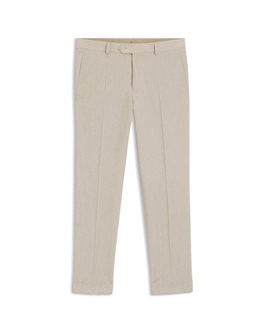 Boss Natural Tapered-Fit Trousers for men