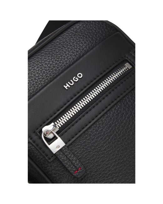 HUGO Black Reporter Bag With Hardware Trims for men