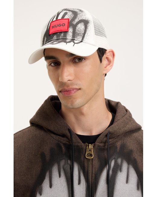HUGO X Rb By Slawn Baseball-Cap Aus Baumwolle Mit Print in Red für Herren
