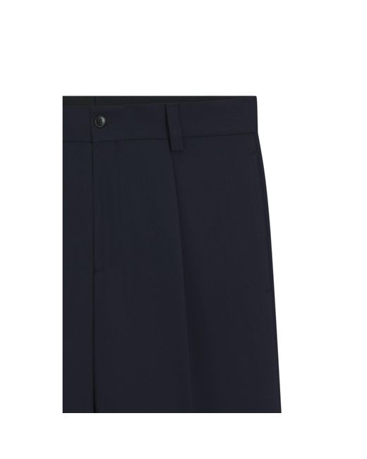 HUGO Blue Modern-Fit Trousers for men