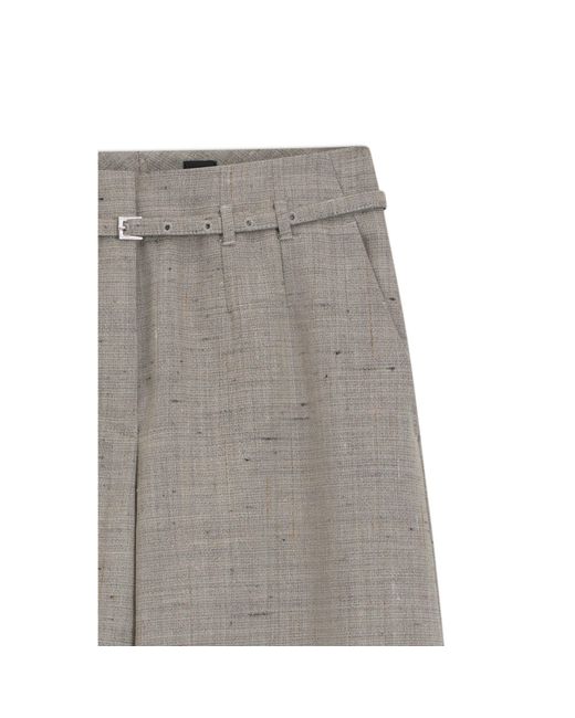 Boss Gray Regular-Fit Trousers