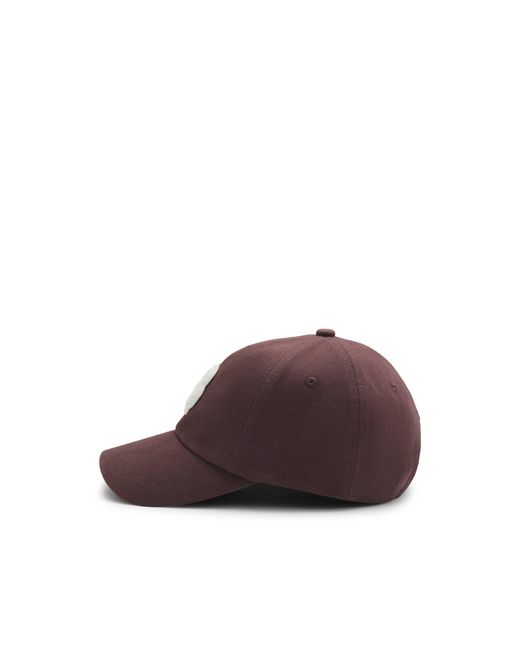 Boss Brown Cotton-Twill Cap With Braided Double B Monogram
